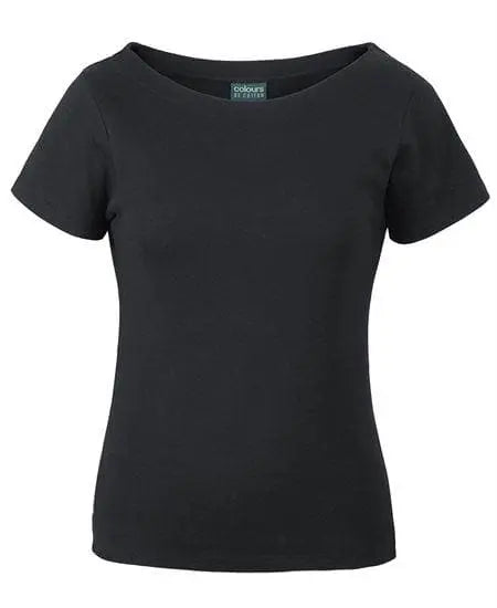 C Of C  Ladies S/S Boat Neck Tee 1BTS Metro Workwear.